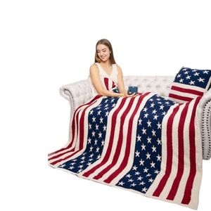 American Flag Throw Blanket , Luxury Home , 50 X 60